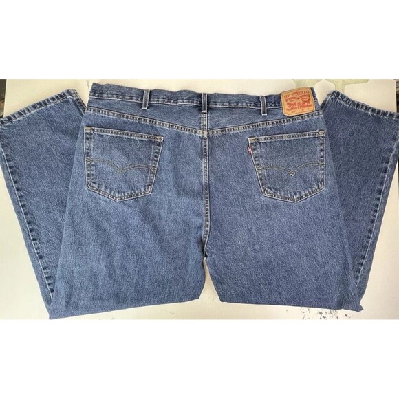LEVI'S RED TAB ZIPPER FLY 550 MENS JEANS SIZE 48 X 32 COTTON BLUE - Picture 4 of 5